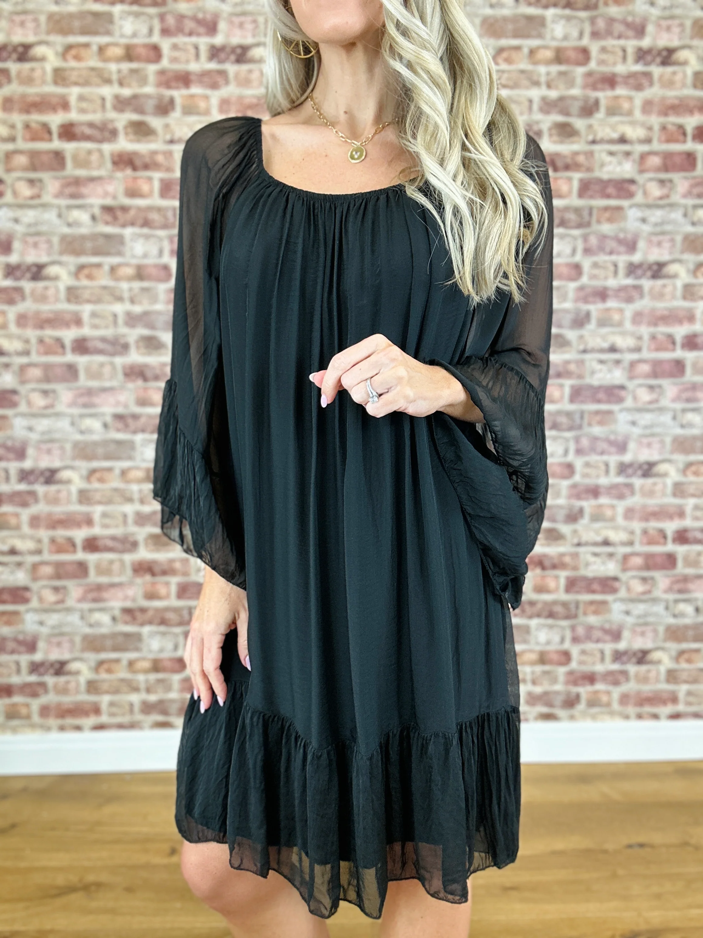 Chi Chi Silk Dress - Image 3