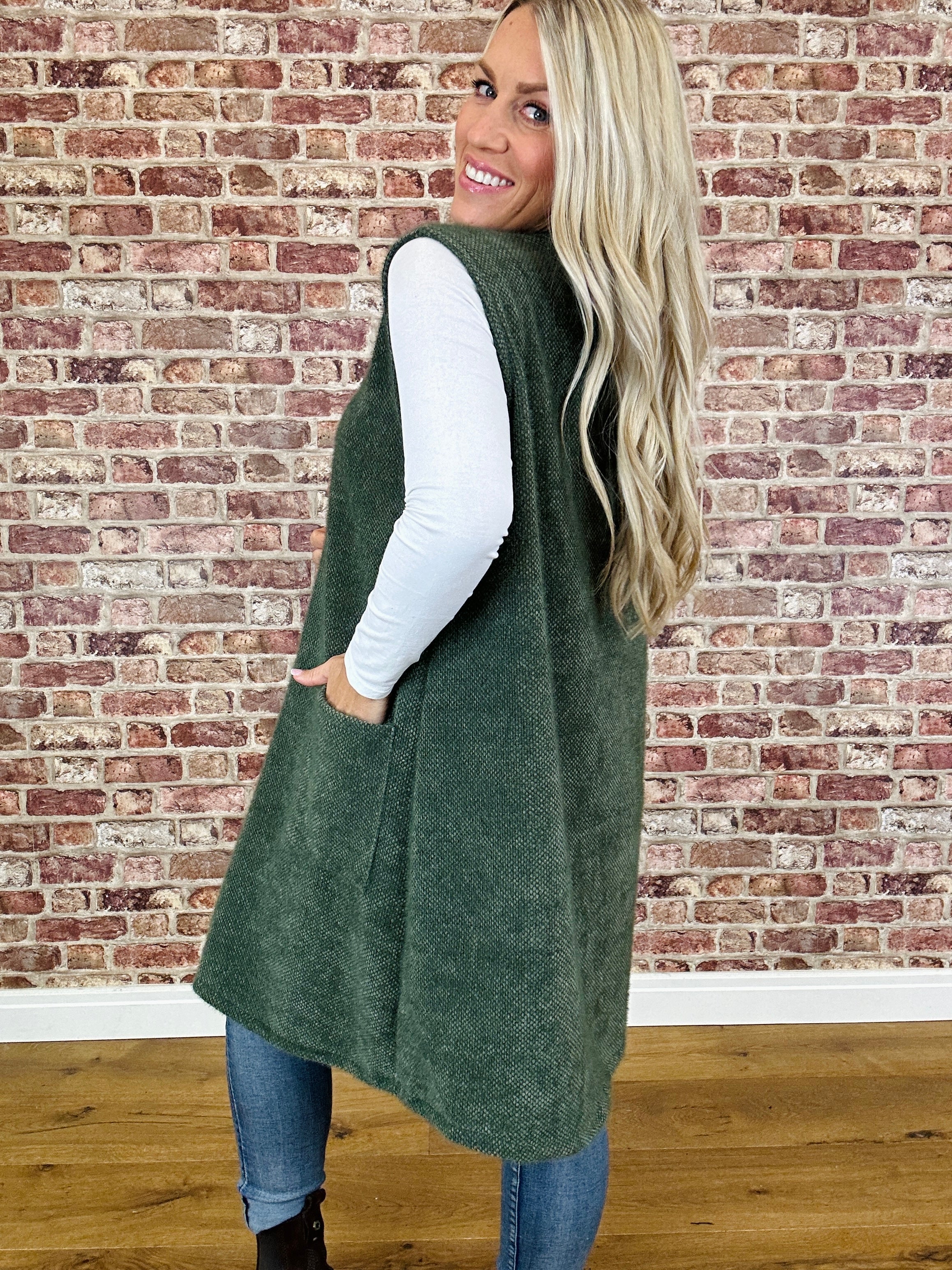 Fuzzy Bear Waist Jacket - Image 4