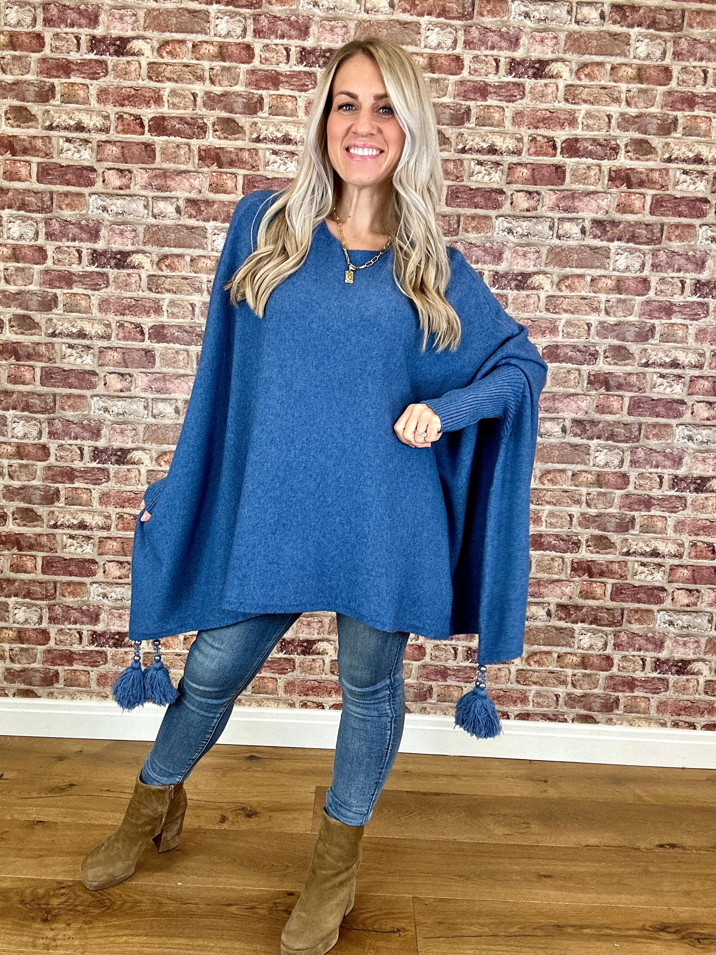 Miracle Tassel Modal Poncho - Image 13