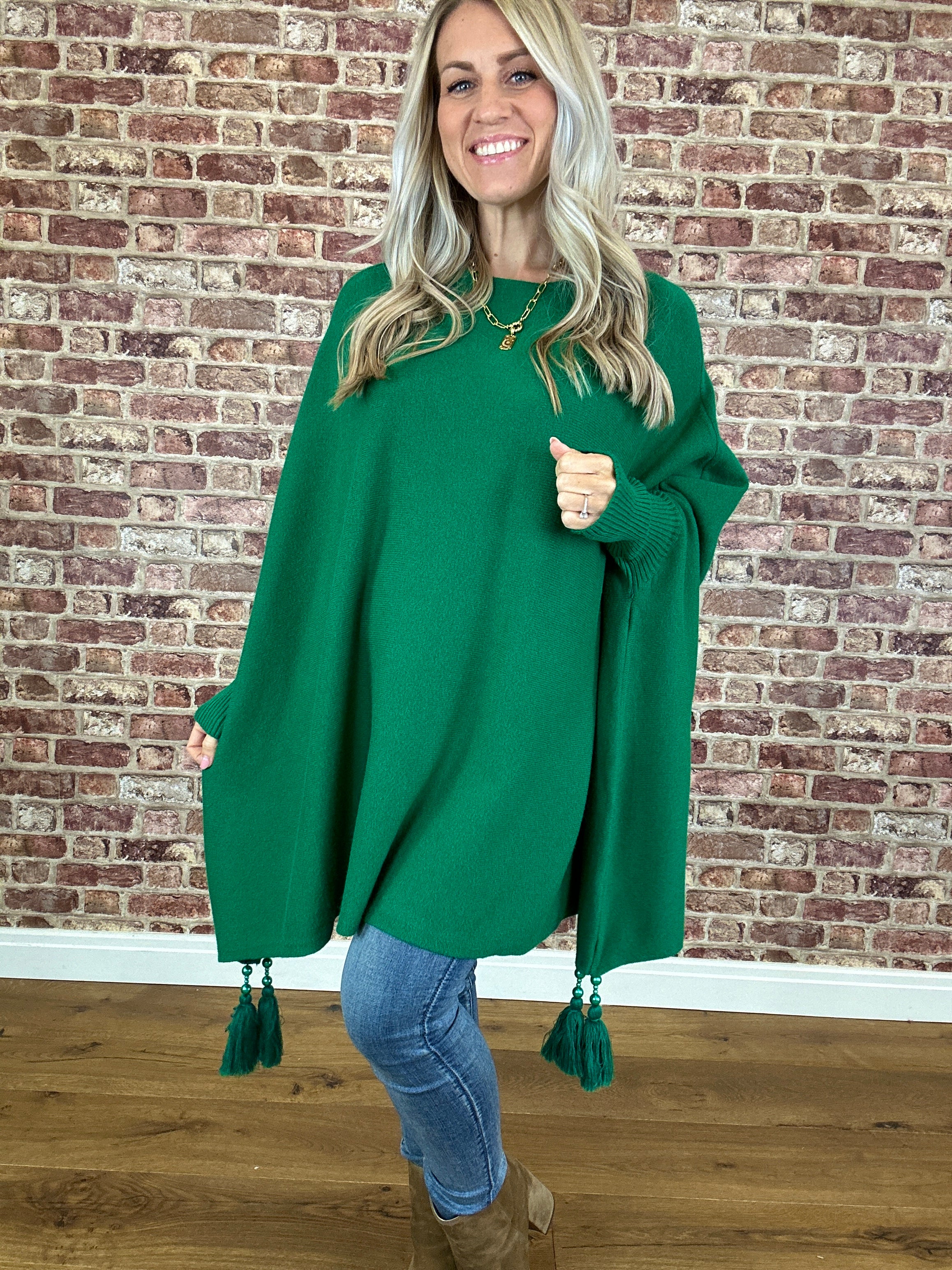 Miracle Tassel Modal Poncho - Image 15