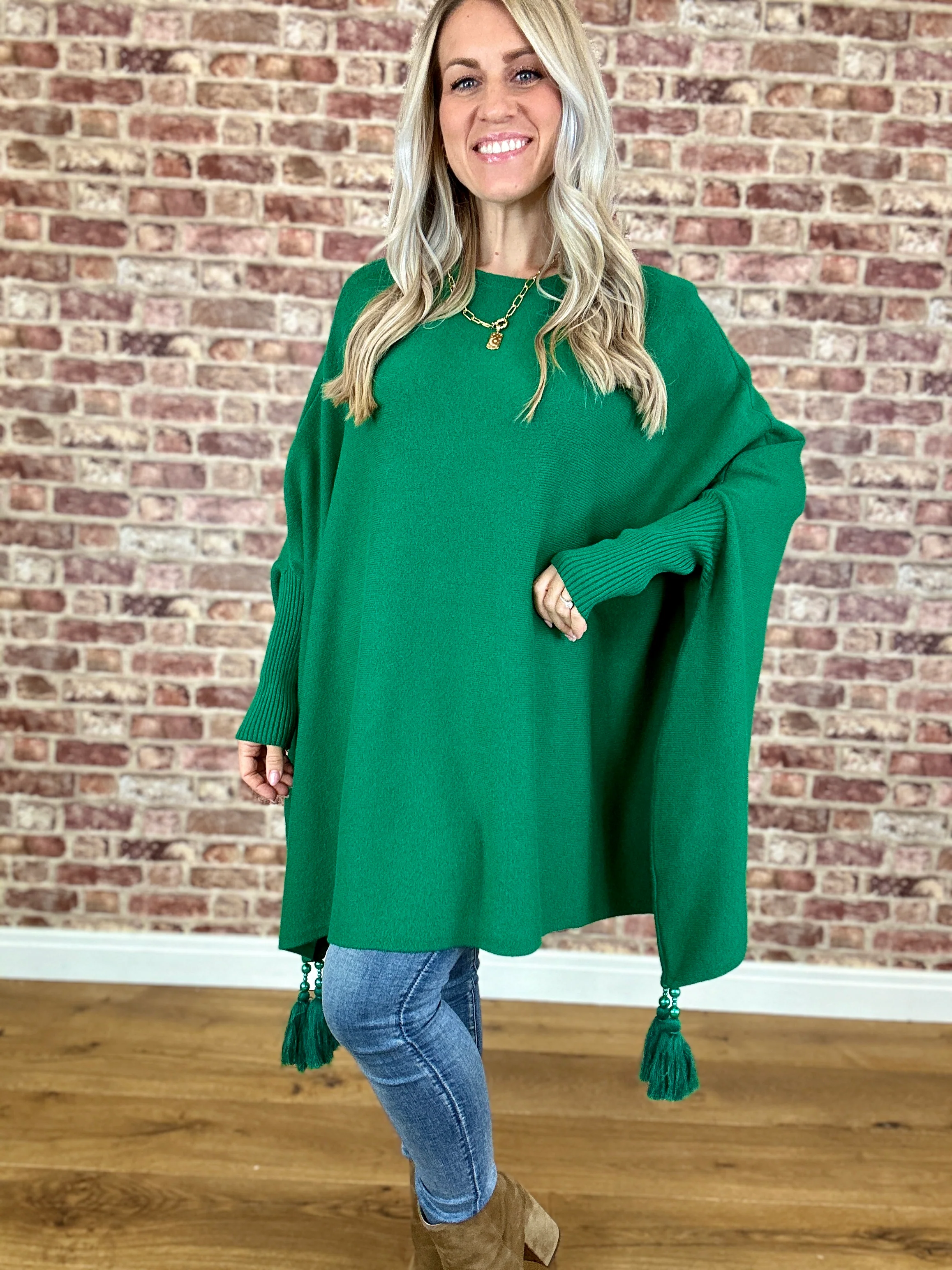Miracle Tassel Modal Poncho - Image 16