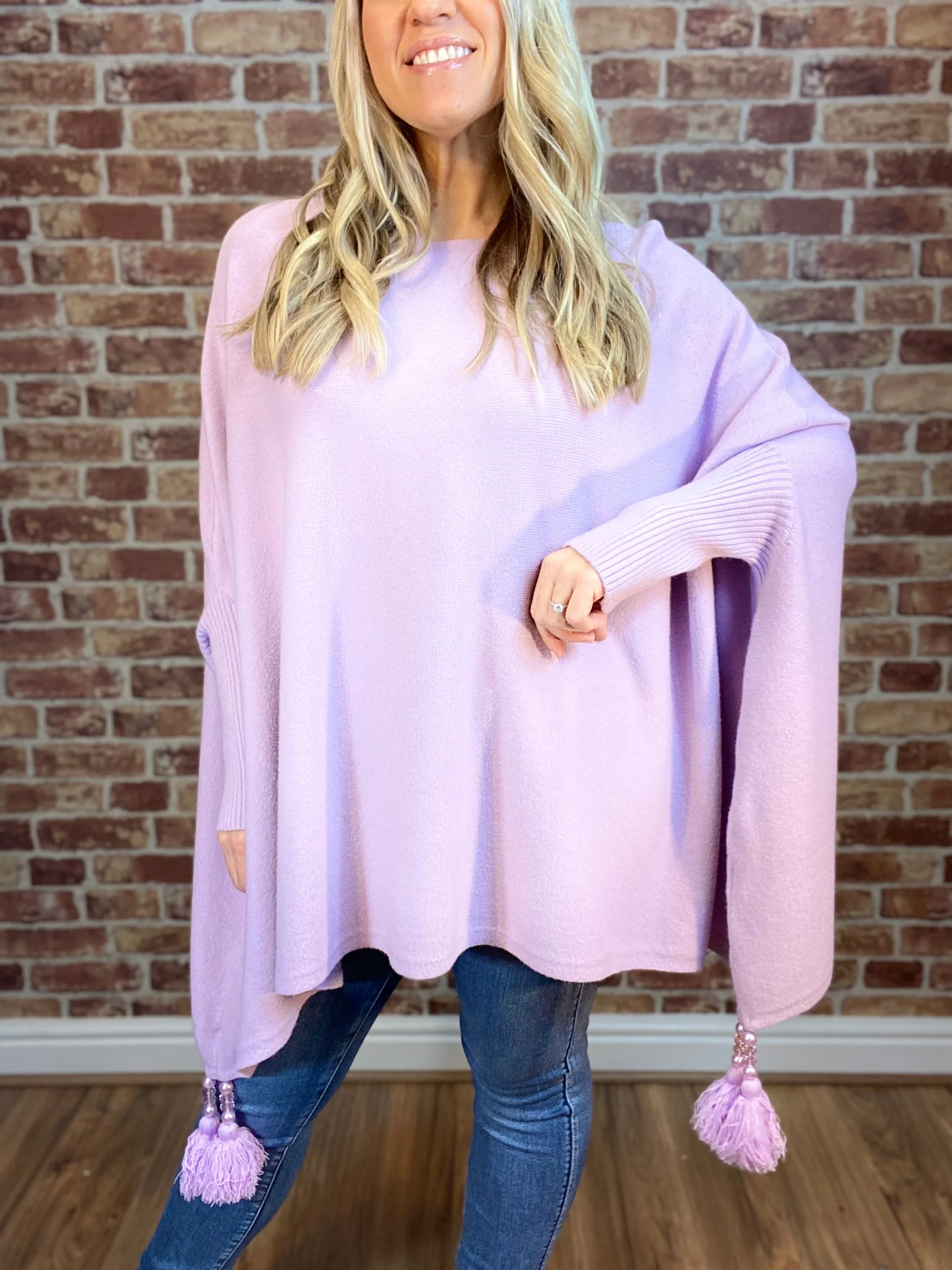 Miracle Tassel Modal Poncho - Image 25